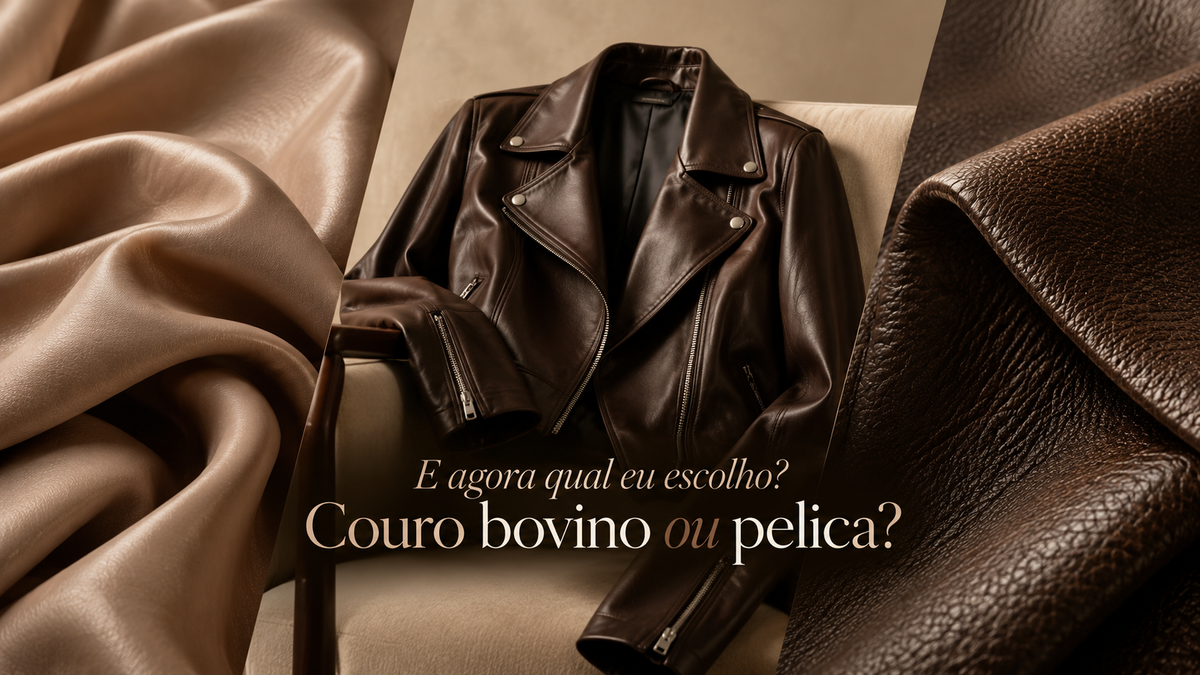 E agora qual eu escolho? Couro bovino ou pelica?