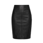 Saia em Couro Lápis