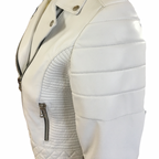 Jaqueta de Couro Branca Ref. 557