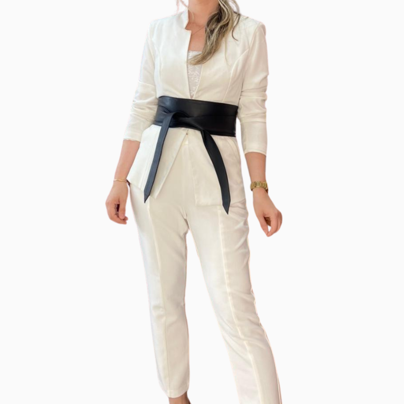 Cinto Faixa Obi em couro