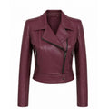 Jaqueta Perfecto OMK Couro 602 Bordo