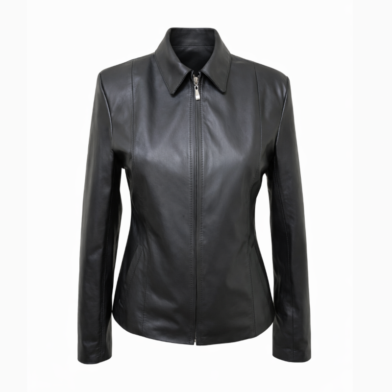 Jaqueta de Couro Feminina Spencer Ref.150