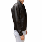 Chaqueta de cuero para hombre tipo bomber Ref.920