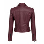 Jaqueta Perfecto OMK Couro 602 Bordo