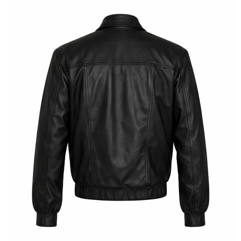 Chaqueta de cuero para hombre tipo bomber Ref.920