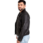 Chaqueta de cuero para hombre perfecto Rider