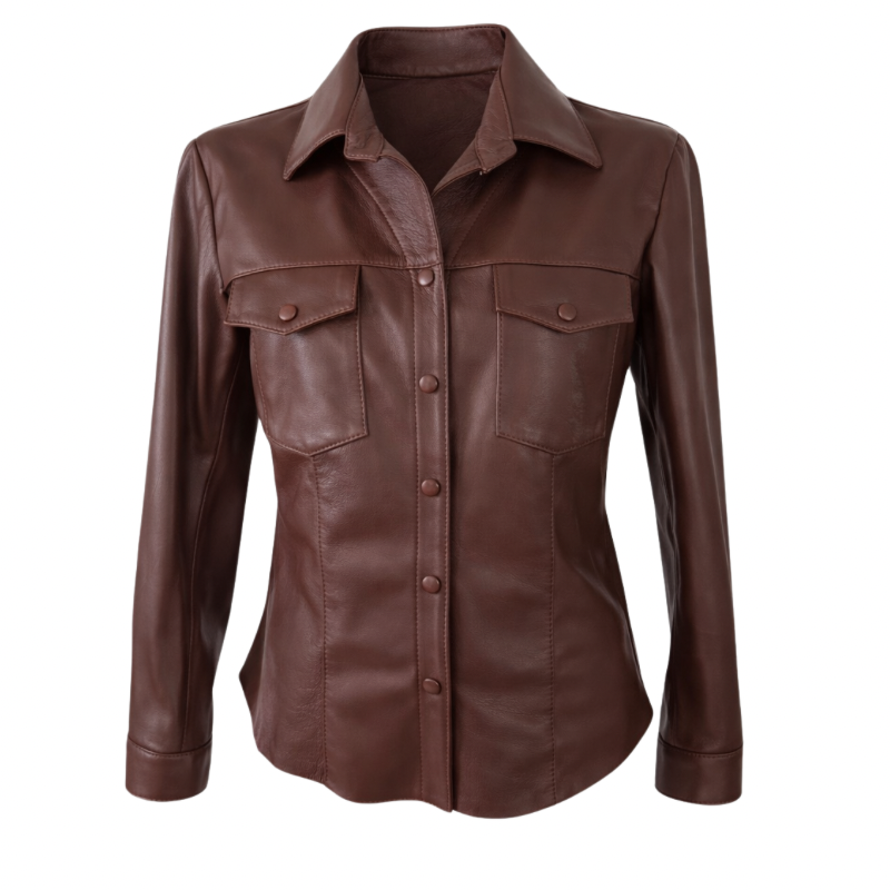 Camisa em Pelica Feminina Ref. 800