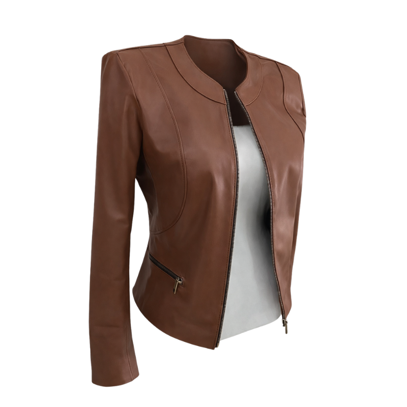 Jaqueta de Couro Feminina Ref. 533