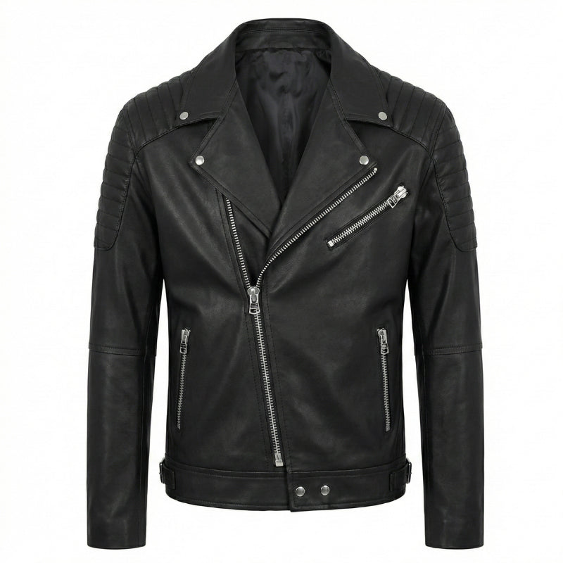 Chaqueta de cuero para hombre perfecto Rider