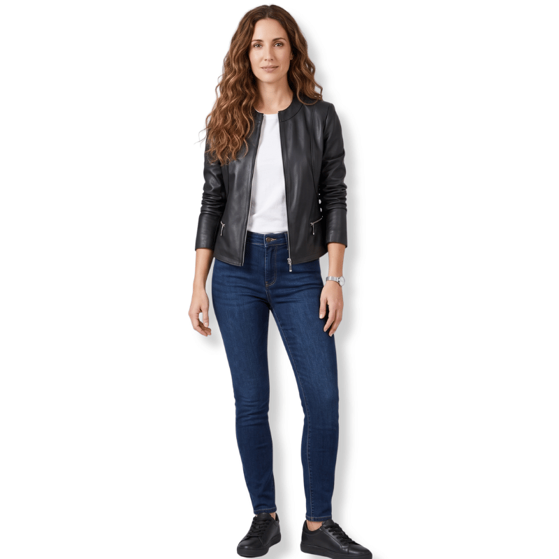 Jaqueta de Couro Feminina Ref. 533