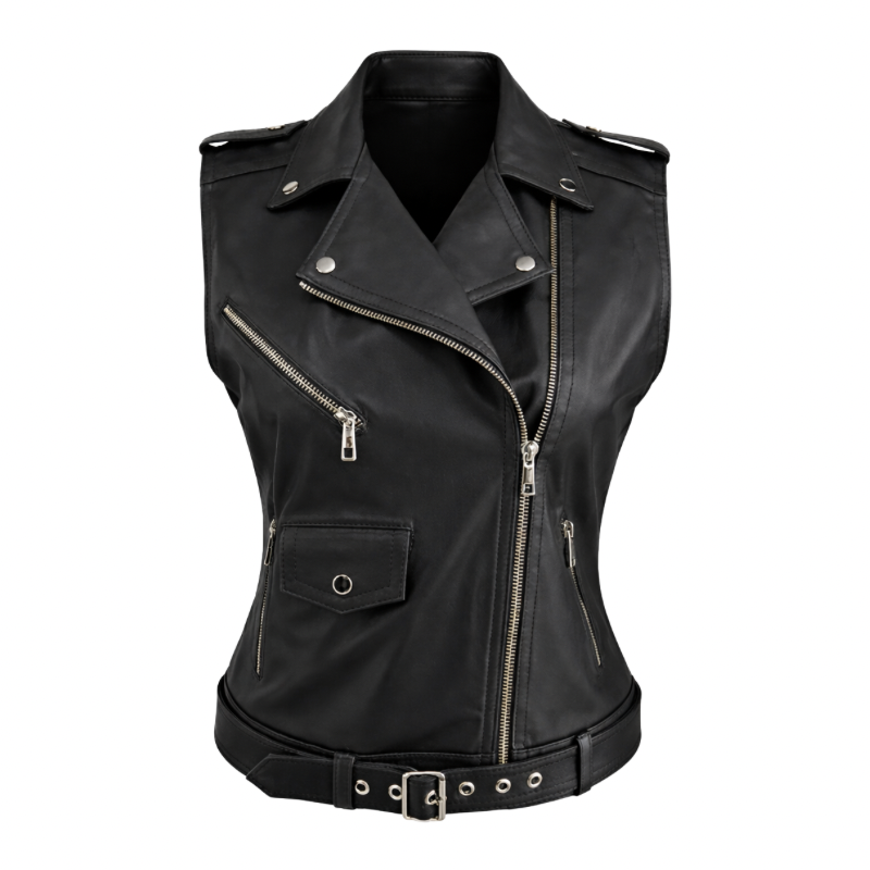 Colete de Couro Biker Ref. 362
