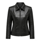 Jaqueta Feminina de Couro Clássica Ref 130