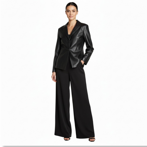Blazer de Couro Feminino Ref.509