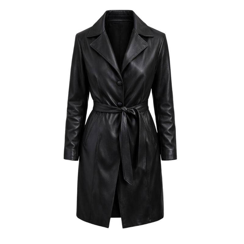 Sobretudo Feminino em Couro Ref. 516