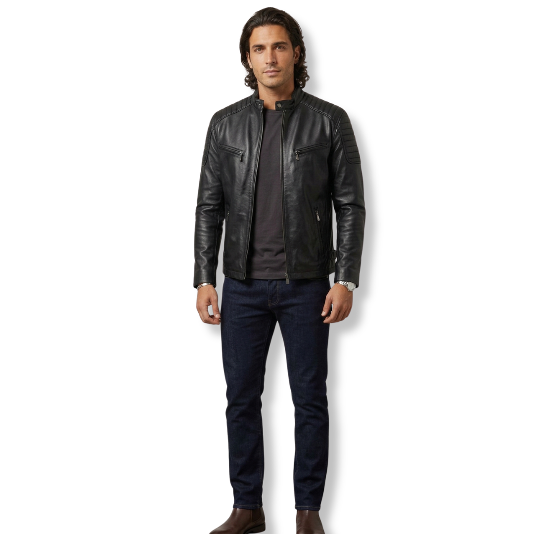 Jaqueta de Couro Masculina Ref. 782