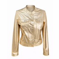 Chaqueta de Cuero Metalizada Ref. 933