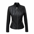 Jaqueta de couro biker feminina Jaqueta de Couro Feminina Biker 185