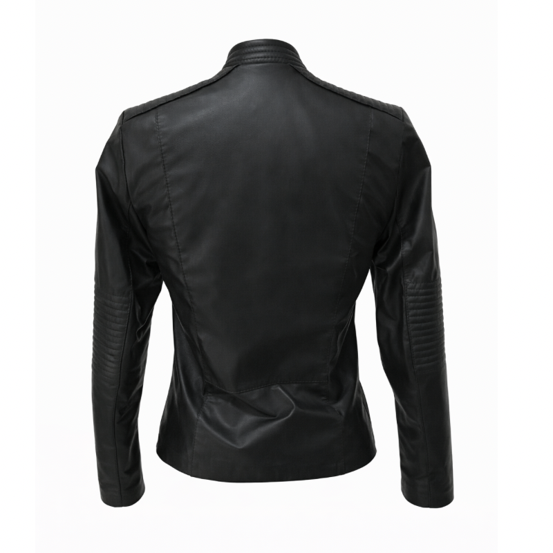 Jaqueta de couro biker feminina Jaqueta de Couro Feminina Biker 185
