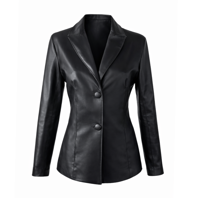 Blazer de Couro Feminino Ref.509