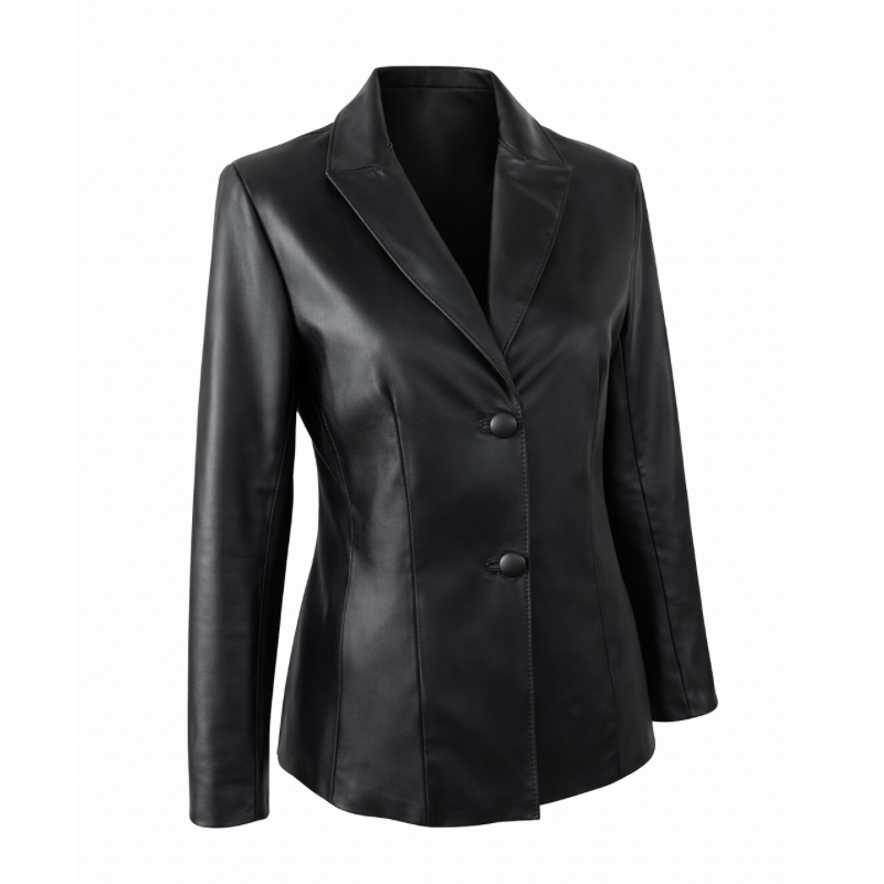 Blazer de Couro Feminino Ref.509