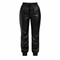 Pantalón jogger de piel