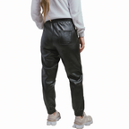 Pantalón jogger de piel