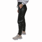 Pantalón jogger de piel