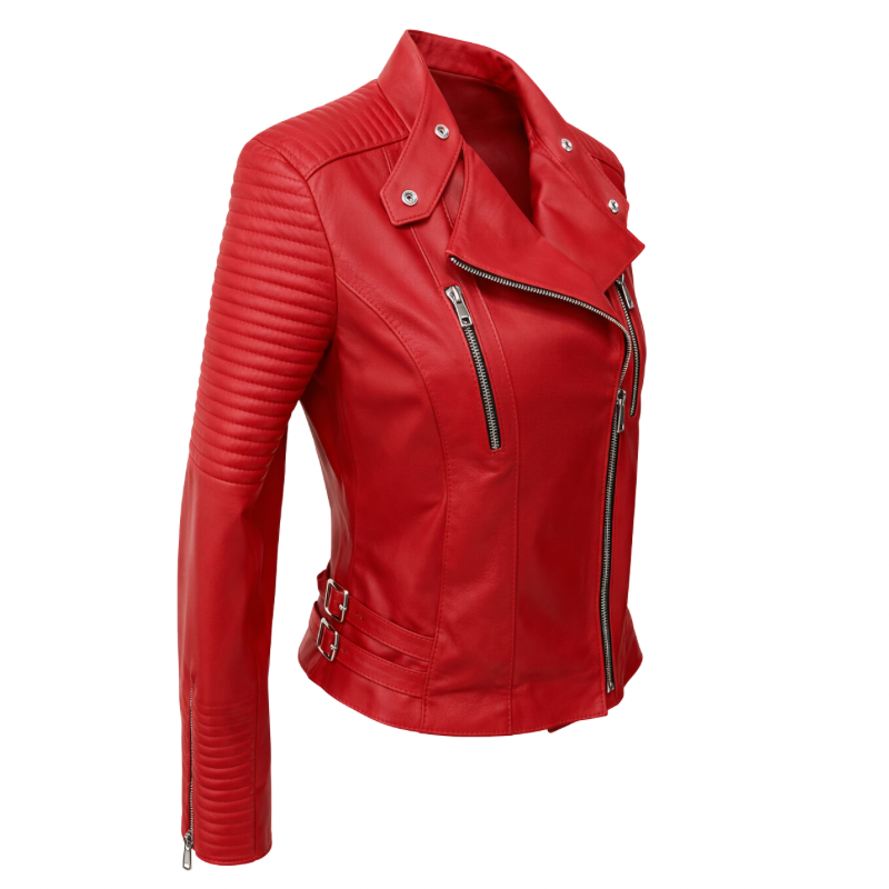 Jaqueta em Pelica Elysee Vermelha Ref. 659
