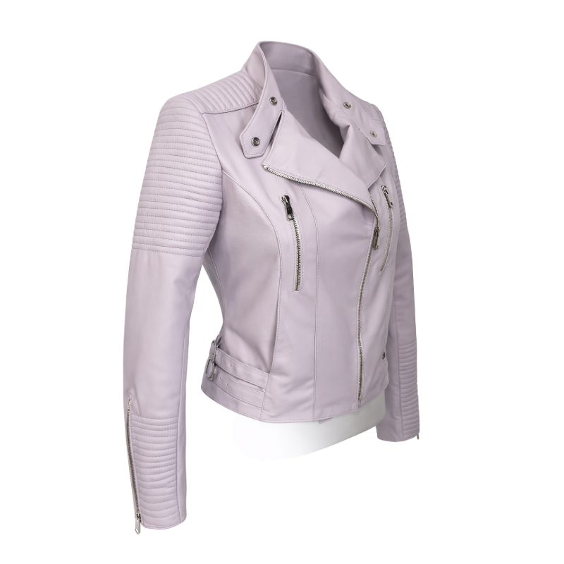 Jaqueta em Pelica Elysee Lilás Ref. 659