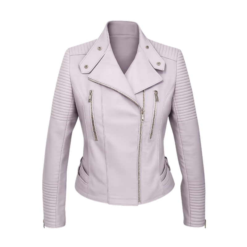 Jaqueta em Pelica Elysee Lilás Ref. 659