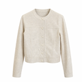 Chaqueta de cuero calado blanquecino Ref. 933