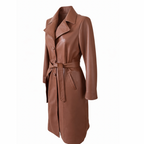 Sobretudo Feminino em Couro Havana Ref. 524