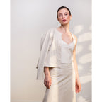 Jaqueta de Couro Vazado Off White Ref. 933