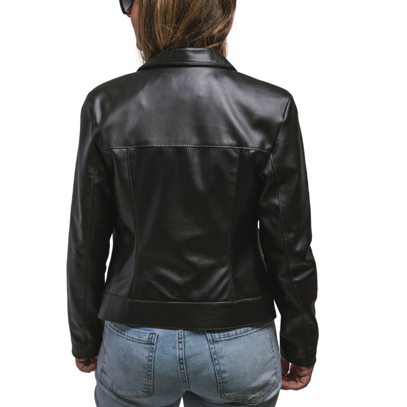 Jaqueta Feminina de Couro Clássica Ref 130