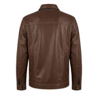 Jaqueta de Couro Masculina Slim Ref 788