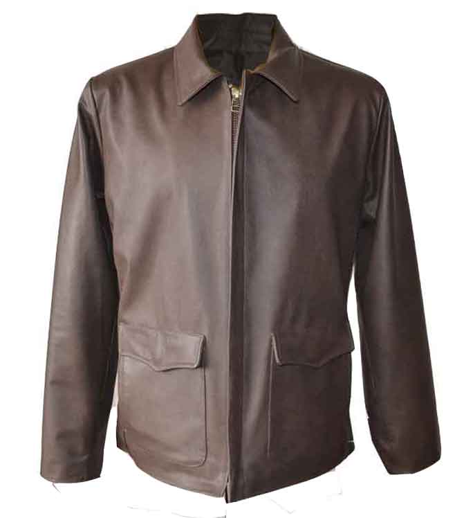 Chaqueta de cuero india