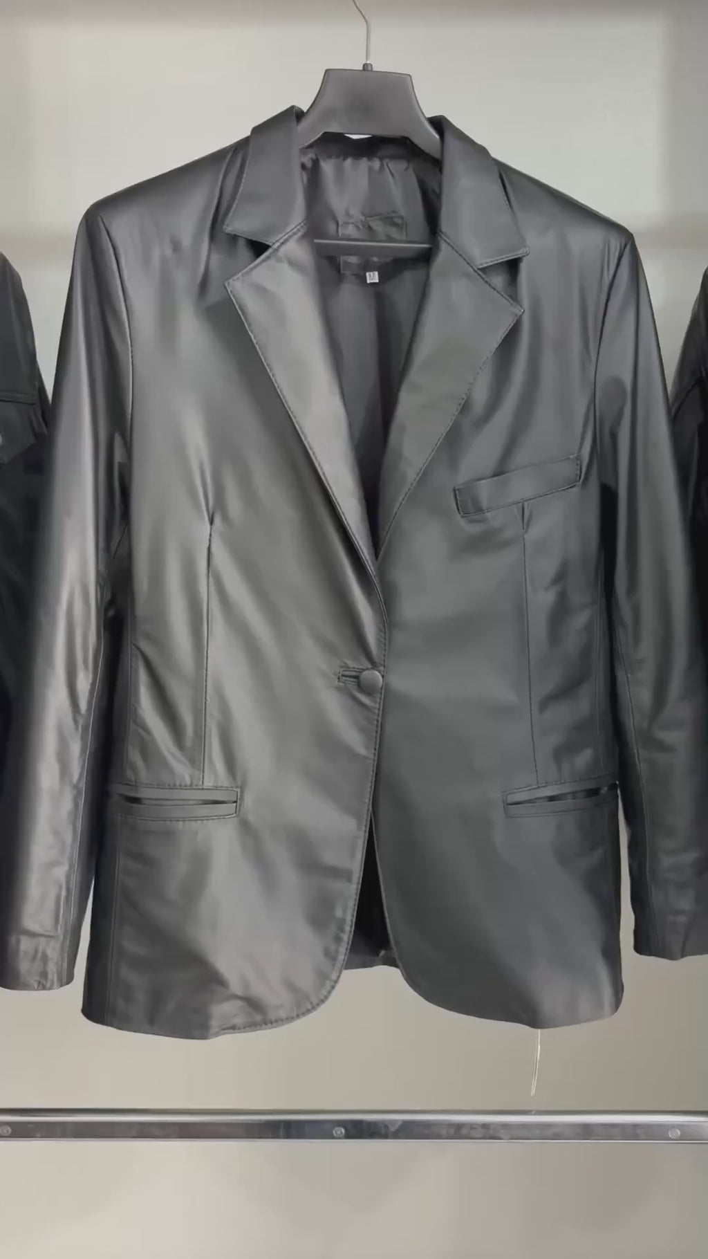 Blazer em Couro Slim Ref. 607