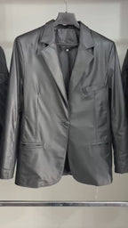 Blazer em Couro Slim Ref. 607