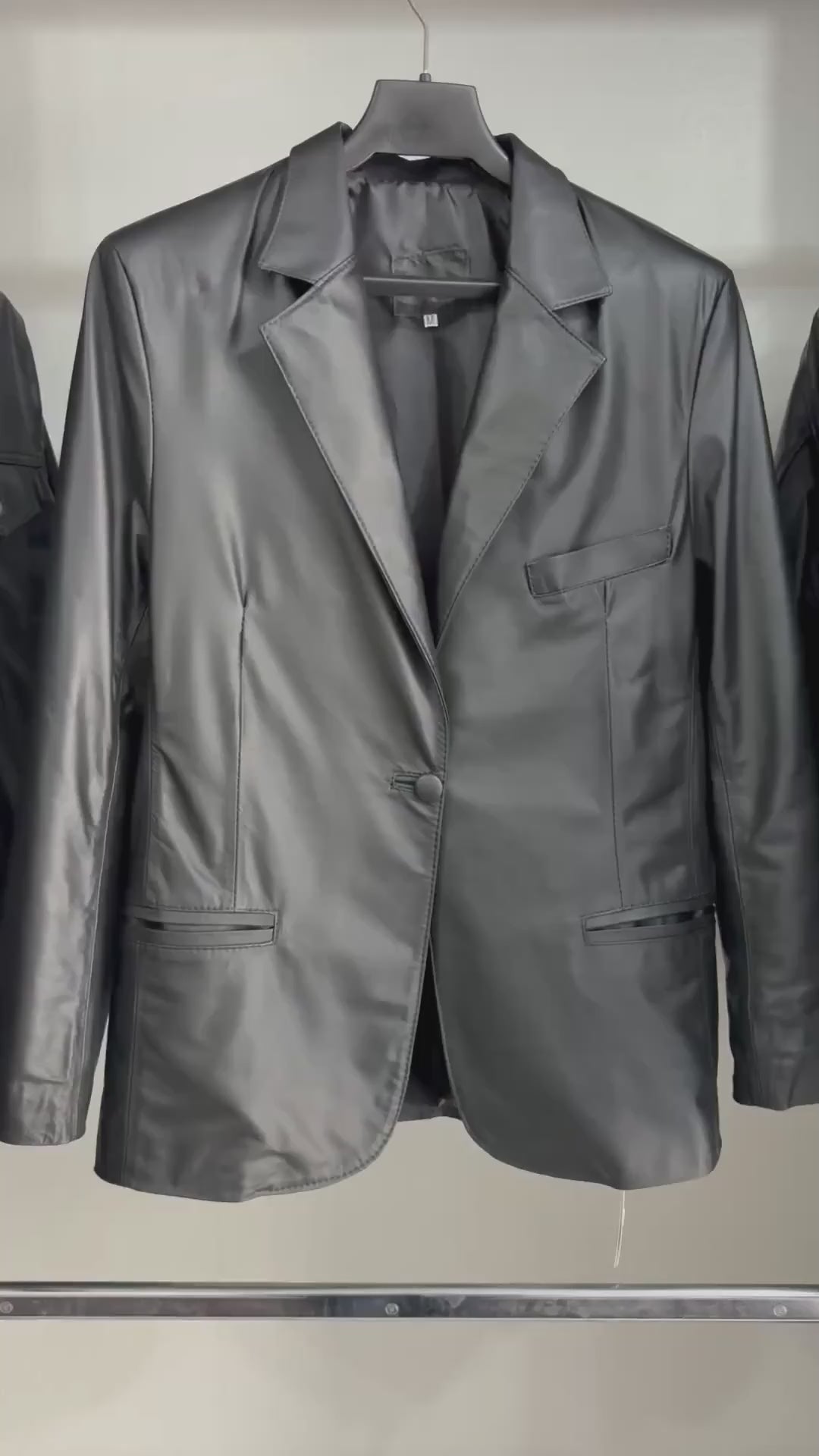 Blazer em Couro Slim Ref. 607