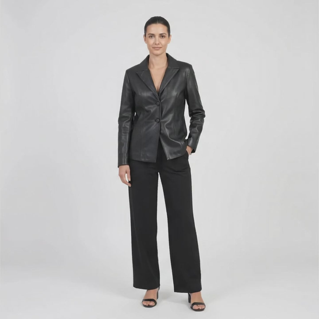 Blazer de Couro Feminino Ref.509