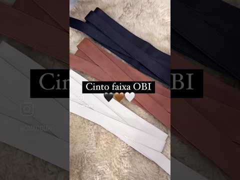 Cinto Faixa Obi em couro