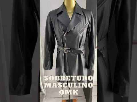 Abrigo de cuero para hombre Ref.611
